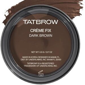 Tatbrow dark brown premium cream fix pomade, new in package eyebrow cream
